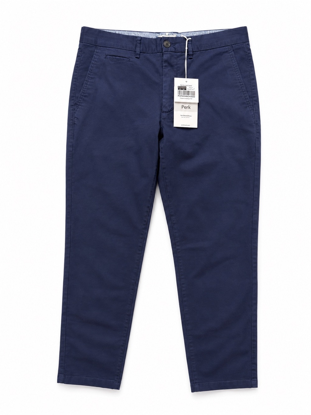 Perk NWT Stretch Chino Pants Navy Blue Slim Fit Men’s Size 36X32